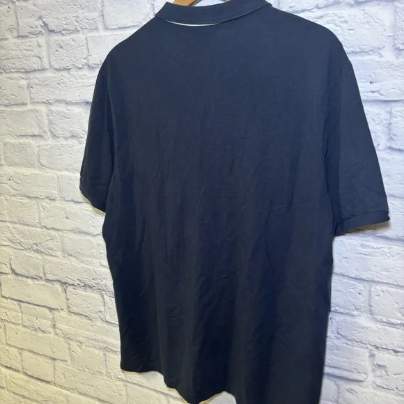 LACOSTE Mens Polo Shirt Size 8 3XL Navy Blue Cotton Quiet Luxury Golf Career - Picture 10 of 12